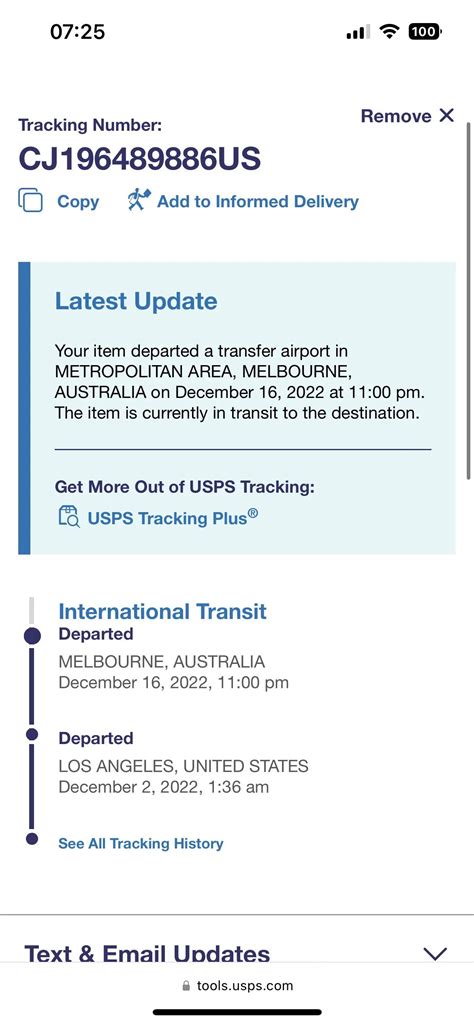 But almost every package shipped After April 26 is either still stuck in the US, or has been returned. . Your item departed a transfer airport in international los angeles united states